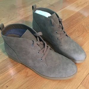 Brown Lace Up Ankle Boots